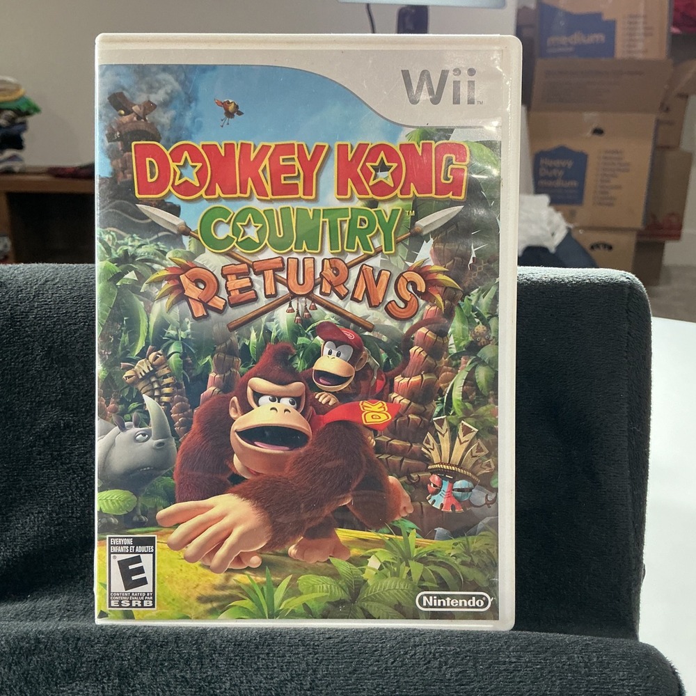 Nintendo Donkey Kong Country Returns Wii Video Game No Manual Platformer Action